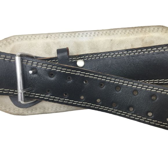 Valeo 6" Leather Weightlifting Belt - Back Support for Body Builders and Weight - Picture 5 of 9